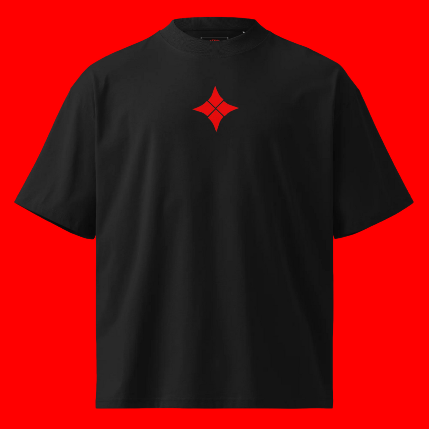 Choose extinction oversized high neck T made with Organic Cotton
