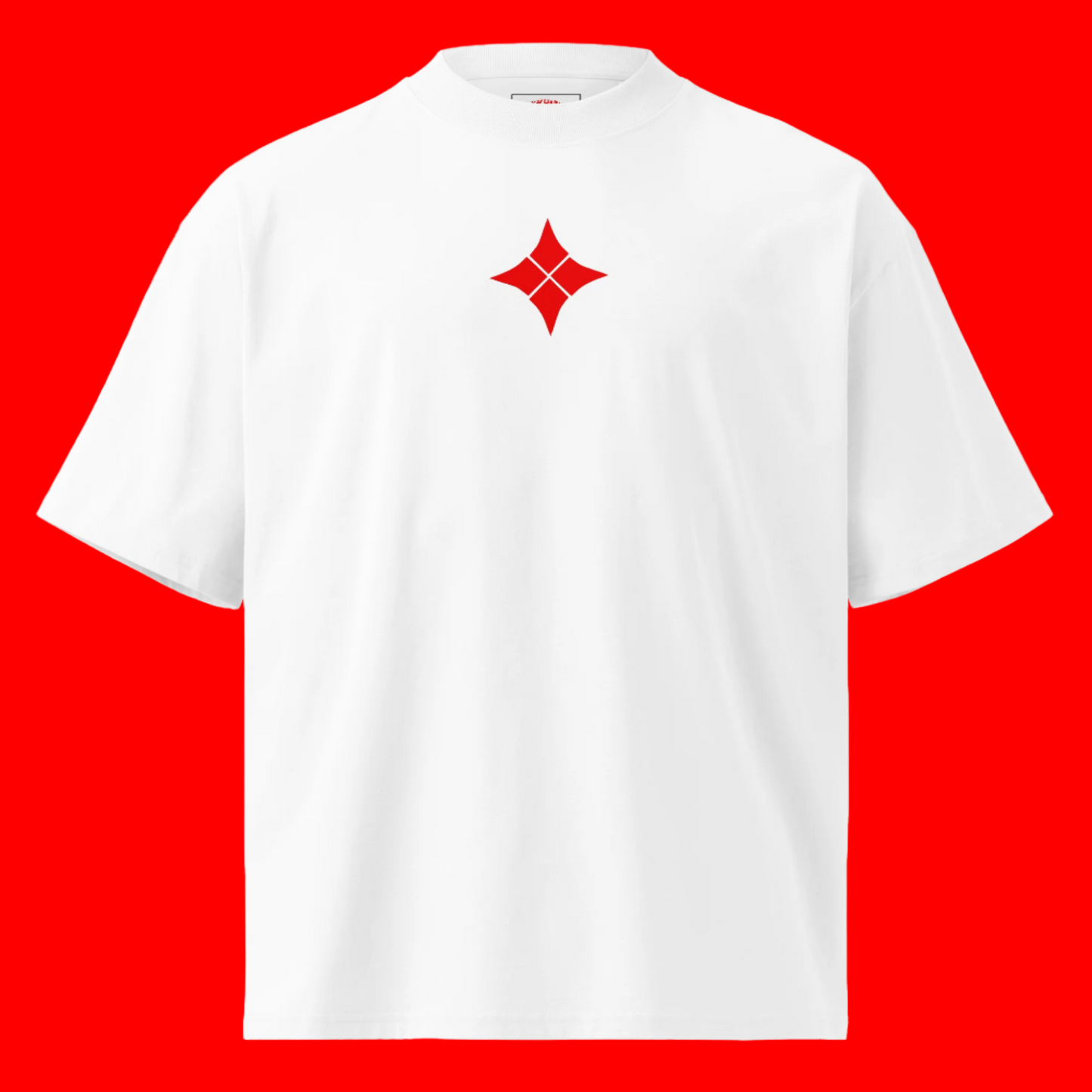 Choose extinction oversized high neck T made with Organic Cotton