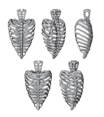 Adams Rib 925 Silver Pendant